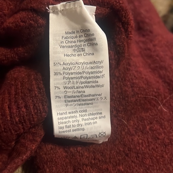 J.Crew Burgundy Soft Knubby Sweater XXL - Picture 5 of 5